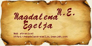 Magdalena Egelja vizit kartica